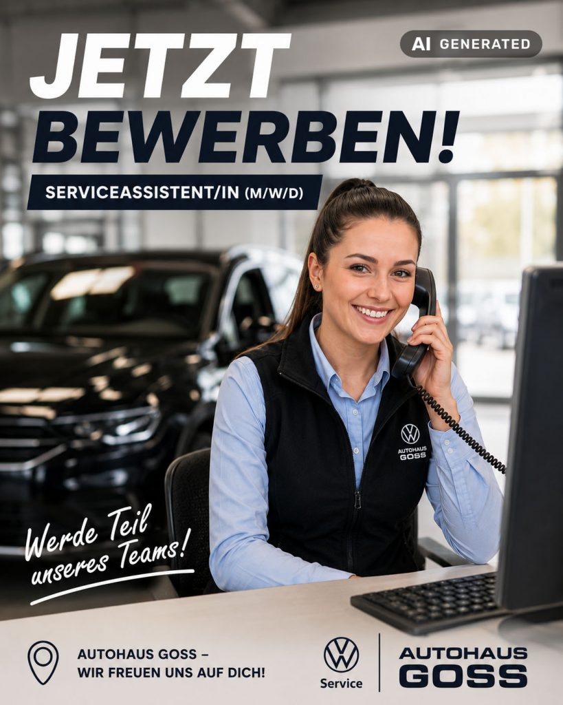 Goss Autohaus sucht Serviceassistent/in (m/w/d)